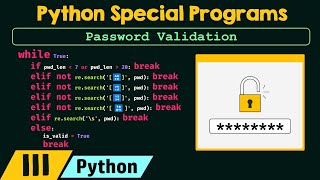 Python Special Programs - Password Validation