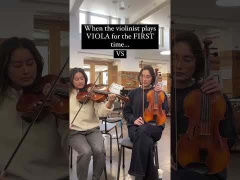 VIOLINIST PLAYS VIOLA FOR THE FIRST TIME...#shorts