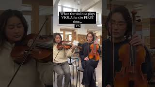 VIOLINIST PLAYS VIOLA FOR THE FIRST TIME...#shorts