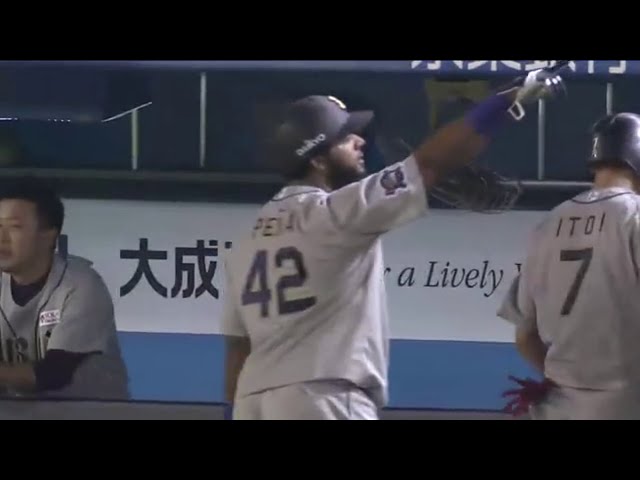 【8回表】圧巻!! 豪快!! 説明不要のこの当たり!! バファローズ・ペーニャ 第27号同点2ランホームラン!!  2014/8/19 M-Bs