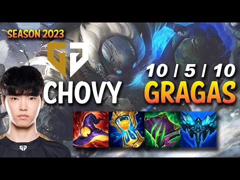 GEN Chovy GRAGAS vs AZIR Mid - KR Ranked