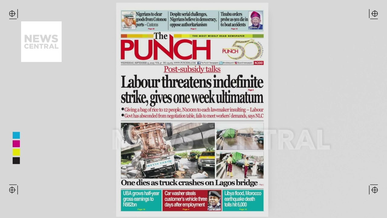 Labour Threathens Indefinite Strike, Gives Ultimatum - The Punch Frontpage Newspaper | #NCBreakfast
