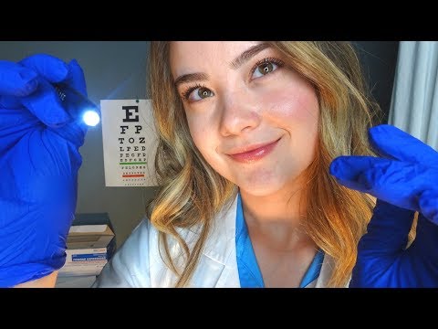 ASMR CRANIAL NERVE EXAM DOCTOR ROLE PLAY! Soft Spoken, Crinkle Glove Sounds, Writing