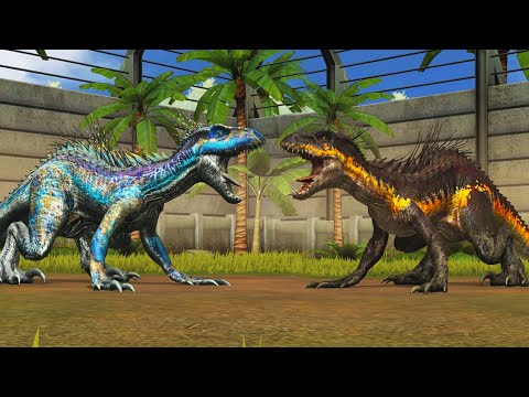 🌍 Jurassic World The Game - Indoraptor Gen 2 Vs Indoraptor Gen 1 (DINOSAURS BATTLE)