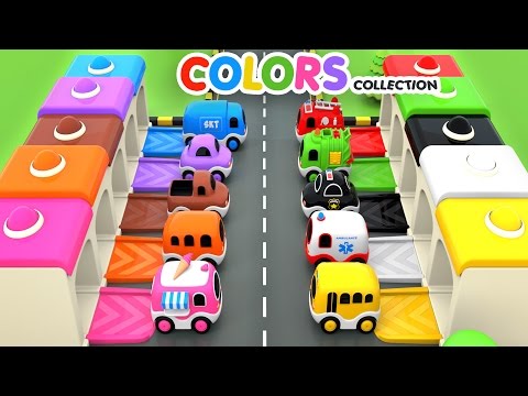 Colors for Children with Street Vehicles Toys - Colors Videos Collection for Children
