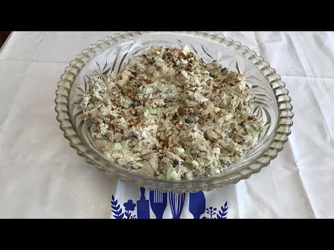 Apple Pecan Chicken Salad..low carb..no added sugar