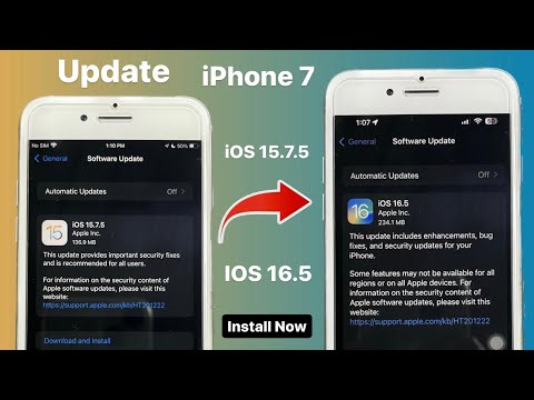 Update iOS 15.7.5 to iOS 16.5 - Convert iPhone 7 into iOS 16