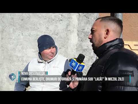 BERLISTE COMMUNE, HORRIBLE ROADS AND THE CITY HALL UNDER "LOCK" IN THE MIDDLE OF THE DAY