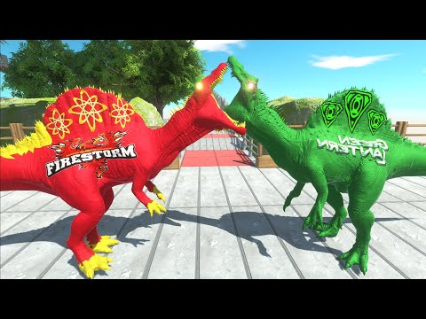 Firestorm Spinosaurus Mountain Death Climb | 🦖Animal Revolt Battle Simulator🦕