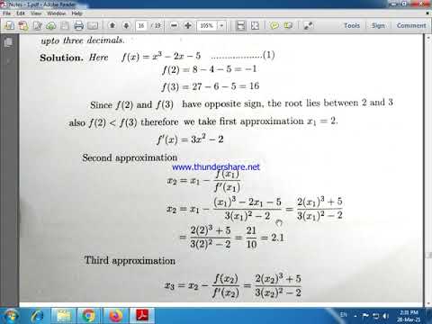 MTH - 203(B) (UNIT - 1) LECTURE - 3