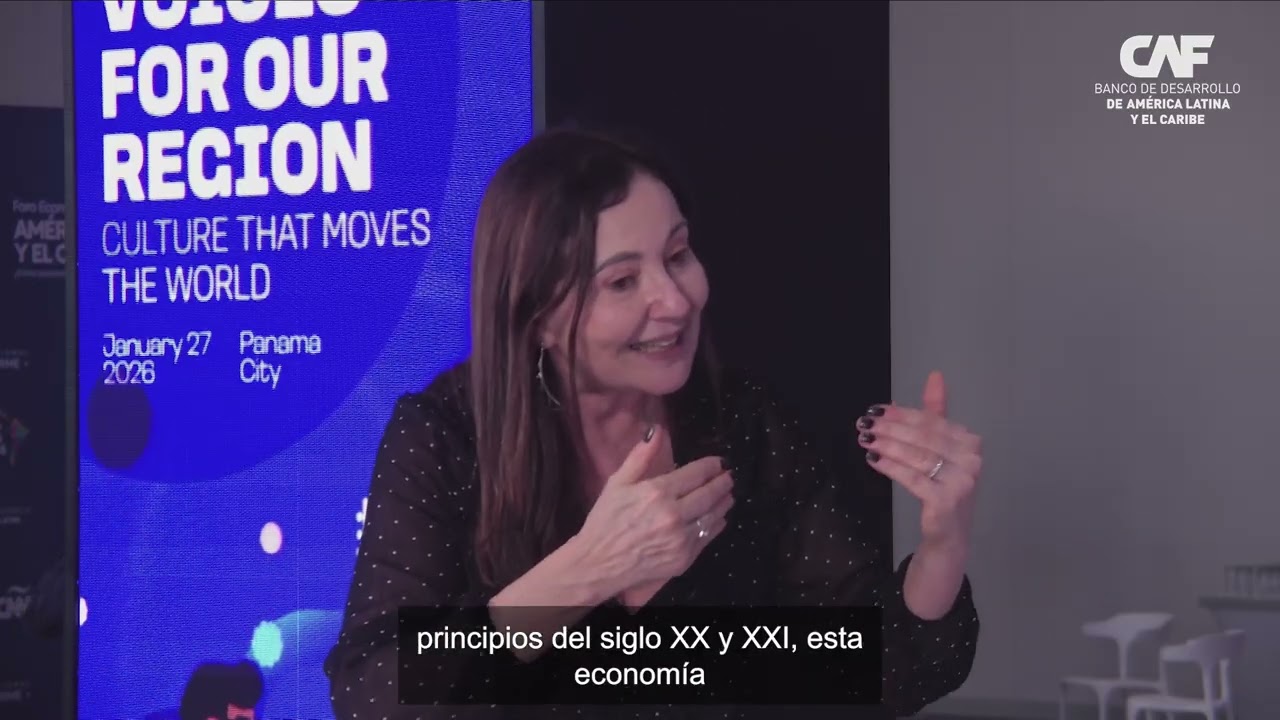 Set CAF: Claudia Sousa Leitao, Secretaria de Economía Creativa del Ministerio de Cultura de Brasil.