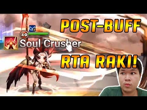 Summoners War - Raki RTA Test! Is She The Most Banned Unit Now!?
