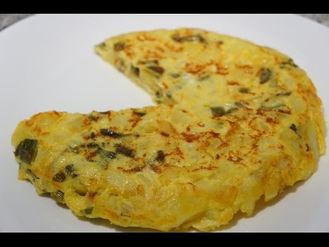 Tortilla de patatas con pimientos