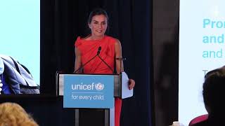Intervención de S.M. la Reina en la reunión de alto nivel organizada por UNICEF, la UNESCO y la OMS dentro de la semana de la Asamblea General de las 