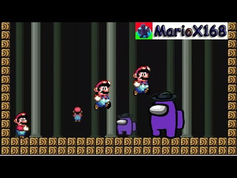 Mario Boss Rush 18 Among Us - Super Mario Bros. X - SMBX - Super Mario Boss Battle - New Mario Maker