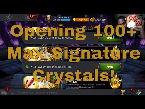 Opening 100+ Max Signature Ability Crystals  l  Marvel Contest Of Champions
