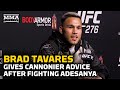 Brad Tavares Reveals Advice He’d Give Jared Cannonier After Fighting Israel Adesanya | UFC 276