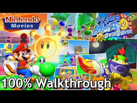 Super Mario Sunshine - Complete 100% Walkthrough (Full Game, All Shines, Super Mario 3D All-Stars)