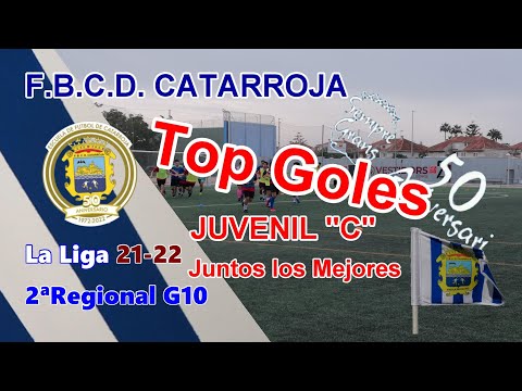 TOP GOLES  FUTBOL DEL F.B.C.D. CATARROJA JUVENIL "C" EN PRIMERA VUELTA EN LALIGA  TEMP 2021-22.