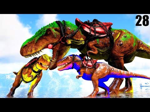BREADING THE STRONGEST REX EVER | ARK Survival Evolved Omega #28
