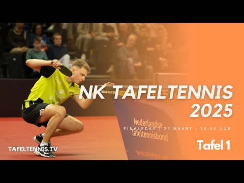 NK Tafeltennis 2025: Finaledag - Tafel 1