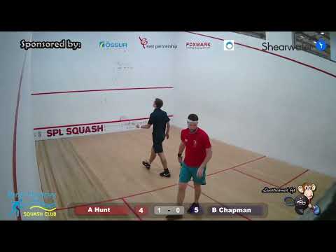 Squash Match | Andrew Hunt vs. Ben Chapman | Bondi Squash Open 2022