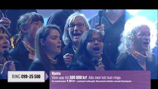 Tommy Nilsson med Legatokören - Dina fäger var blå - Live BingoLotto 23/2 2020
