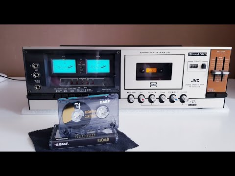 JVC KD-S200 Mark-2 (1976') - Record / Play test, on New Basf Crome, after adjusting and maintenance