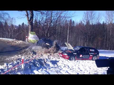 Walimska Zimówka 2017 crash BMW