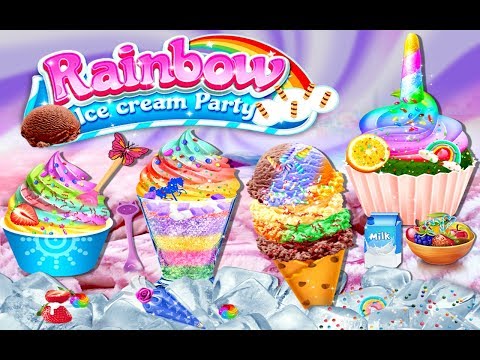 Rainbow Ice Cream Party