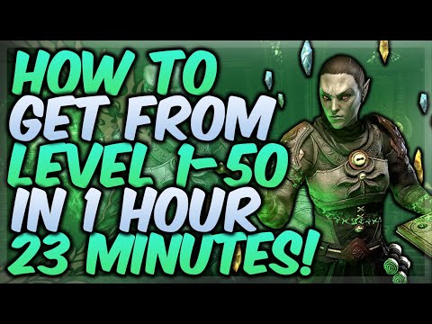 ESO How To Get From Level 1 - 50 in 1 hour 23 Minutes!