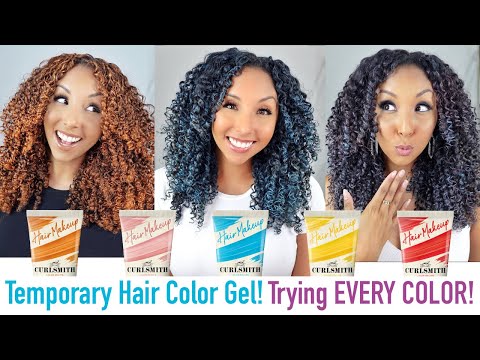 Trying ALL of the NEW CurlSmith Hair Makeup Colors! | BiancaReneeToday