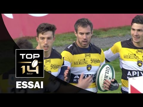 TOP 14 ‐ Essai Brock JAMES (LAR) – Pau-La Rochelle – J22 – Saison 2016/2017