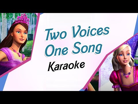 Two Voices One Song - Karaoke Instrumental  (Barbie And The Diamond Castle)
