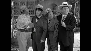 The Three Stooges asking a Mexican for directions in What's The Matador 1942.