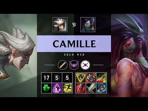 Camille Mid vs Akali: Legendary - KR Master Patch 25.S1.2