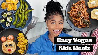 WHAT MY KID EATS IN A DAY | 100% vegan quick meals 🌱