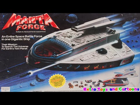 Manta Force Command Ship Bluebird Commercial Retro Toys and Cartoons