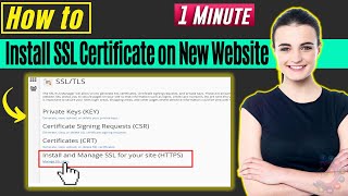 How to install SSL certificate on new website 2024