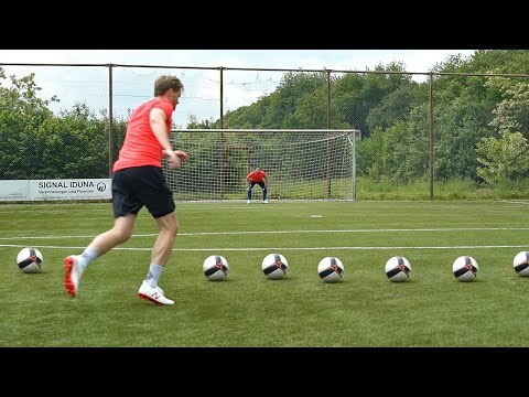 Nicht mal Manuel Neuer würde all diese Freistöße halten! 🔥 Battle vs Profi Torwart