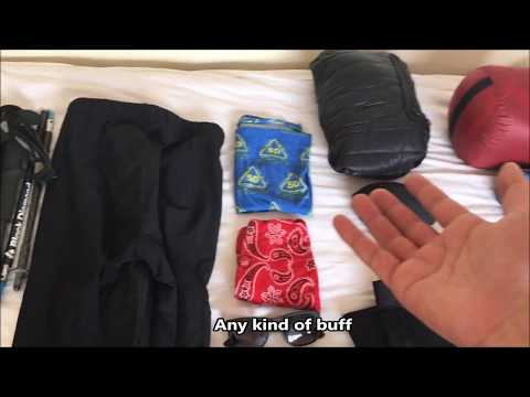 Annapurna Circuit Trek Gearlist (10-15lbs packweight)