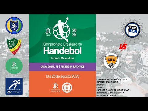 CAMPEONATO BRASILEIRO - INFANTIL MASCULINO - ESPORTE CLUBE PINHEIROS X SAO BERNARDO/ABACO/UNIP-SP