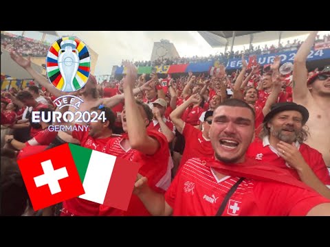 Switzerland vs. Italy - European Championship Stadium Vlog | SWITZERLAND WINS AGAINST DEFENDING C...