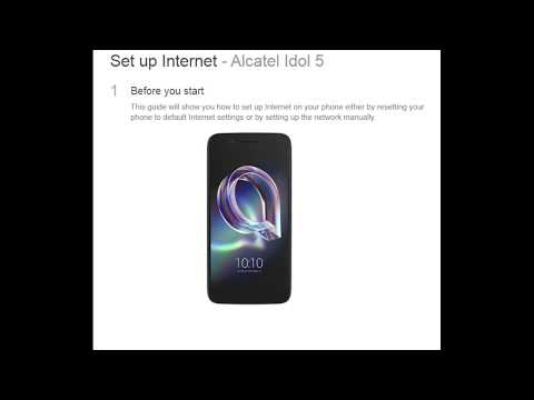 Set up Internet - Alcatel Idol 5