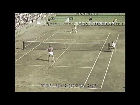 Björn Borg vs Stan Smith   Båstad   1973