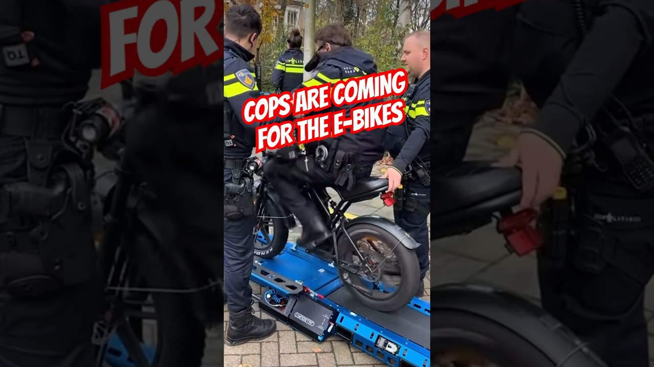 COPS vs E-BIKES  🤯🚔 #short