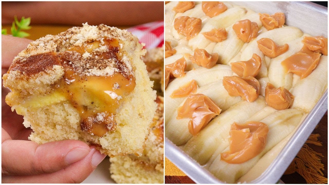 MAKE IT TODAY! THE BEST BANANA CUCA CAKE RECIPE WITH DULCE DE LECHE