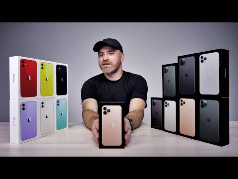 Unboxing Every iPhone 11,  iPhone 11 Pro, iPhone 11 Pro Max Video