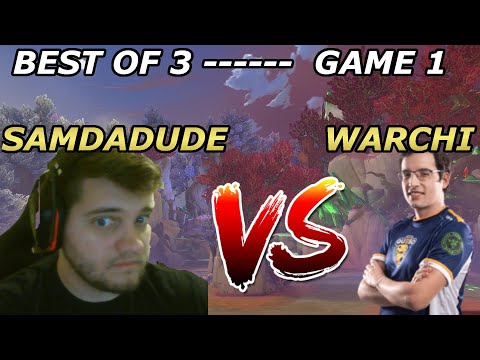 BEST OF 3 SAMDADUDE VS WARCHI!!! Game 1 (Chernobog vs Sol)