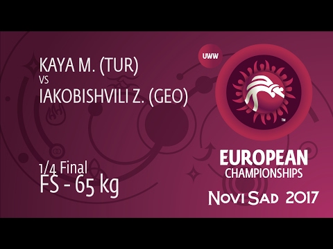 1/4 FS - 65 kg: Z. IAKOBISHVILI (GEO) df. M. KAYA (TUR) by TF, 11-0